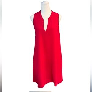 Amanda Uprichard Red Flowy Sleeveless Dress Size Small